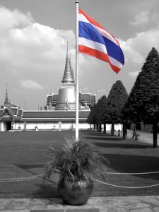 Thai Flag At Grand Palace